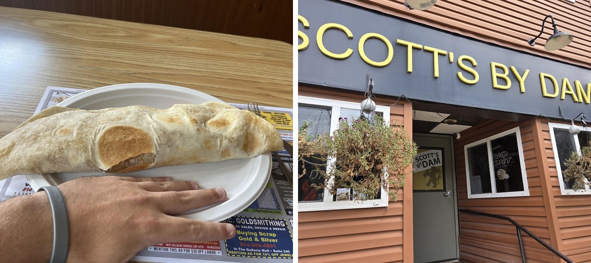Scott's By Dam Menu